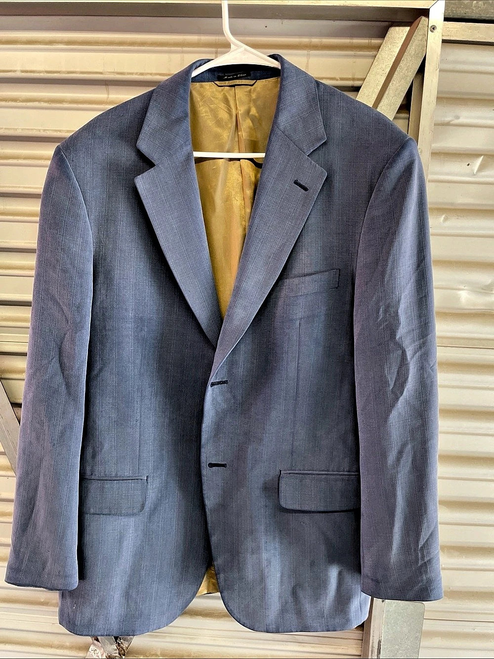 Patrick James Argo Silk Sport Coat Blue Size 40S